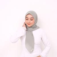 Gambar (Free Scrunchie Satin) Dazscarf Paris Premium Square - Broken White dari Dazscarf Kota Mojokerto 1 Tokopedia