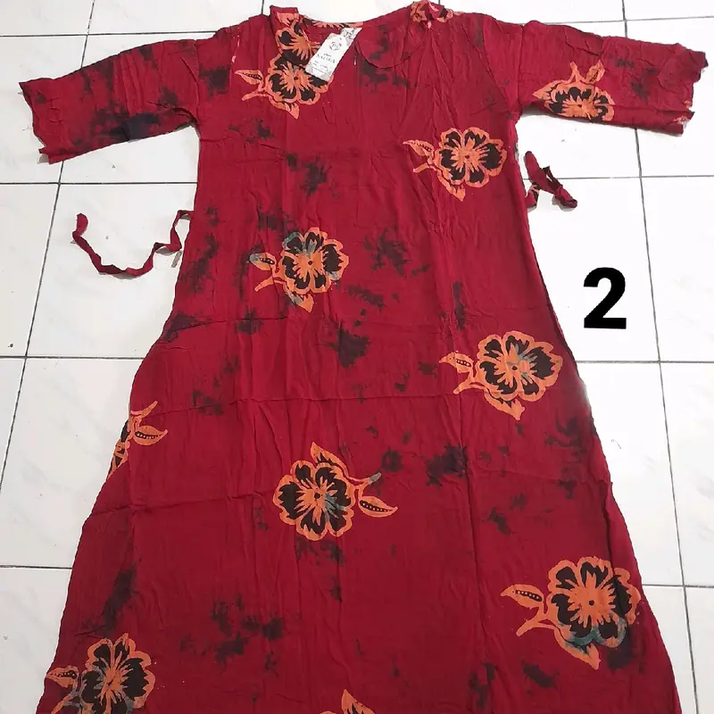sekdress terbaru,gamis batik,longdress dewasa ld110cm Busui 1