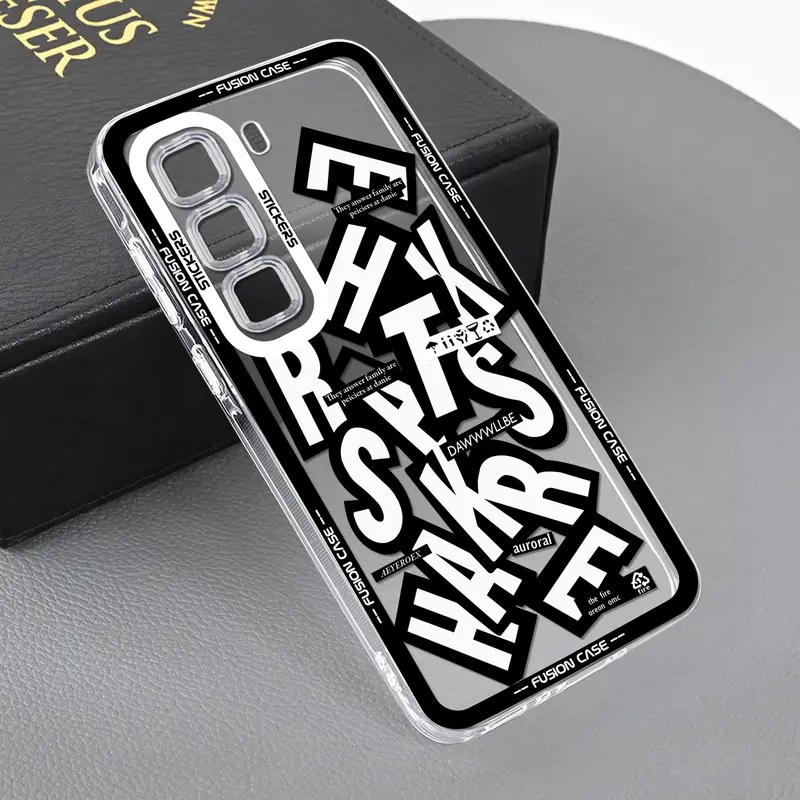 Softcase Bening Airbag Untuk Infinix Hot 50 4G 50 5G 50 PRO 50 PRO PLUS Case Clear Casing Silikon Aksesoris Ponsel Handphone Silicone Cover GBI-034 2
