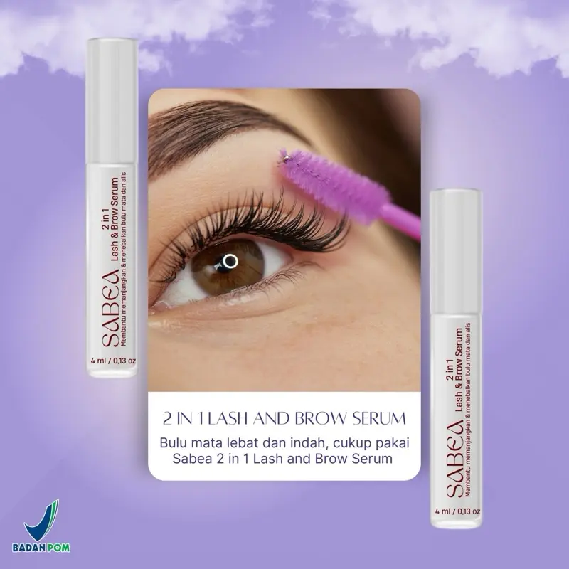 Sabea 2 in 1 Lash and Brow Serum Penumbuh bulu mata dan alis 3
