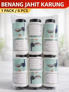 Benang Jahit Karung 1 Pack Isi 6 Pcs – Benang Karung Kuat Tebal untuk Jahit Karung Beras & Pakan