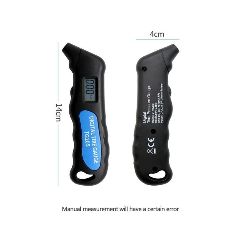 Product Introduction of Digital Car Tire Tyre Air Pressure Gauge Meter LCD Display Manometer Barometers Tester for Car Truck Motorcycle Bike Car-styling 27