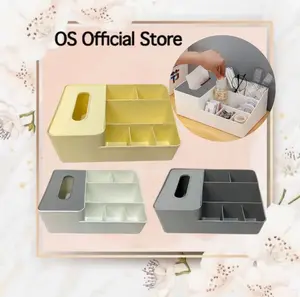 OS BOX TISU SERBAGUNA RAK MAKE UP STORAGE MEJA KANTOR RAK DAPUR BOX ATK TISSUE KOSMETIK