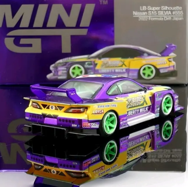 Mini GT LBWK Liberty Walk Super Silhouette Nissan Silvia S15 Auto