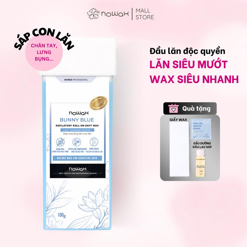  Sáp wax lông con lăn NOWAX BUNNY BLUE - lựa chọn tốt nhất cho waxing chân tay lưng bụng ngực 