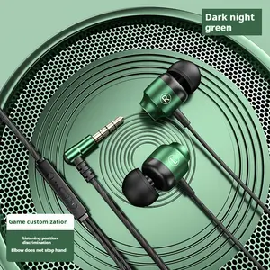 Metal Magnetic Gaming Earbuds   3.5MM AUX 9D Surround HIFI Heavy Bass Music Headset