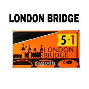 Silet London Bridge 5+1 Isi 6 Keping Pisau Cukur Kumis & Jenggot