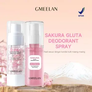GMEELAN Sakura Gluta Deodorant Spray 50ml Antiperspiran cepat Sterilisasi & penghambatan 100% ORI