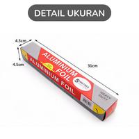 Gambar Aluminium Foil Roll Heavy Duty - Kertas Alumunium Tebal Tahan Panas untuk Baking, Grill, Air Fryer - 10M dari YILIN OFFICE STORE Kab. Tangerang 2 Tokopedia