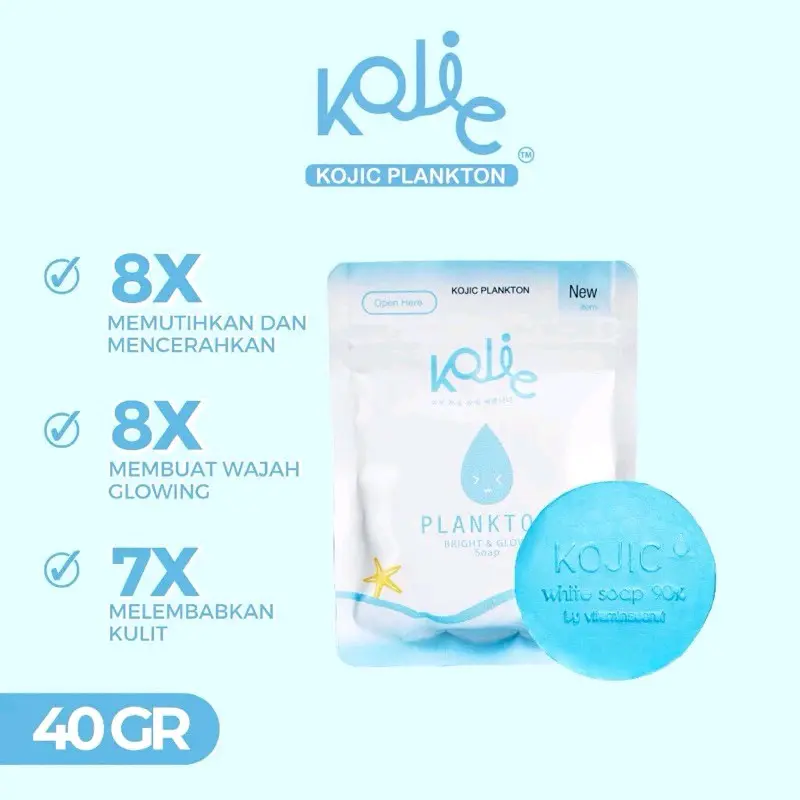 KOJIC PLANKTON BRIGHT&GLOW SOAP ORIGINAL Vitamin C  Mencerahkan 0
