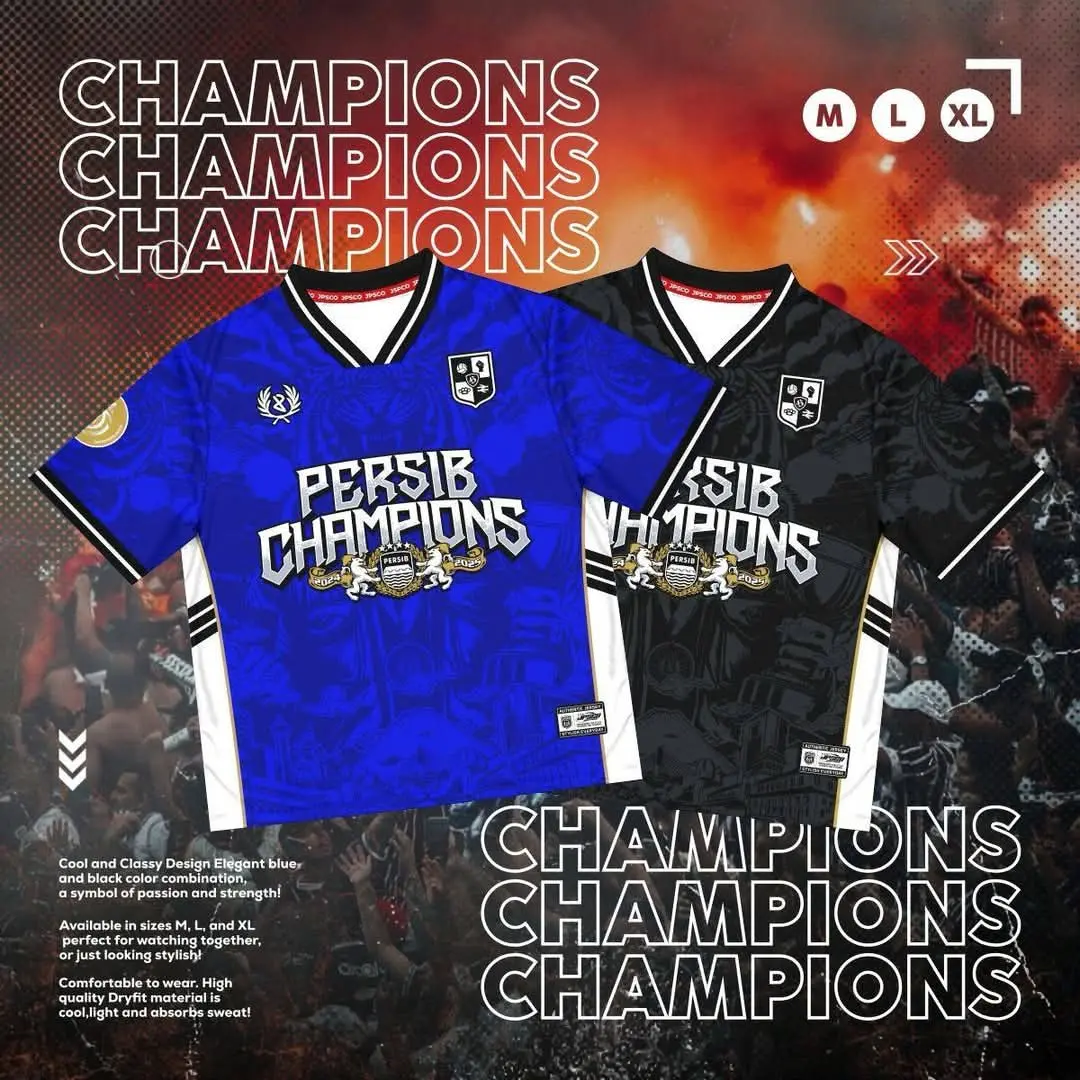 Jersey persib champions bisa pakai nama Sport