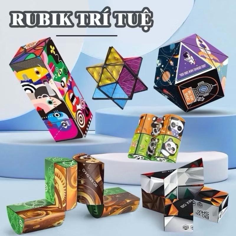 Combo 6 Khối Rubik Biến Thể Đồ Chơi Khối Lập Phương Ma Thuật Magic Cube Rubik 3D Sunkids