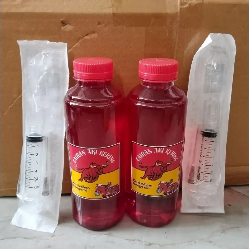air aki kering buat nambah aki yang lemah dan drop. 2 pasang 3