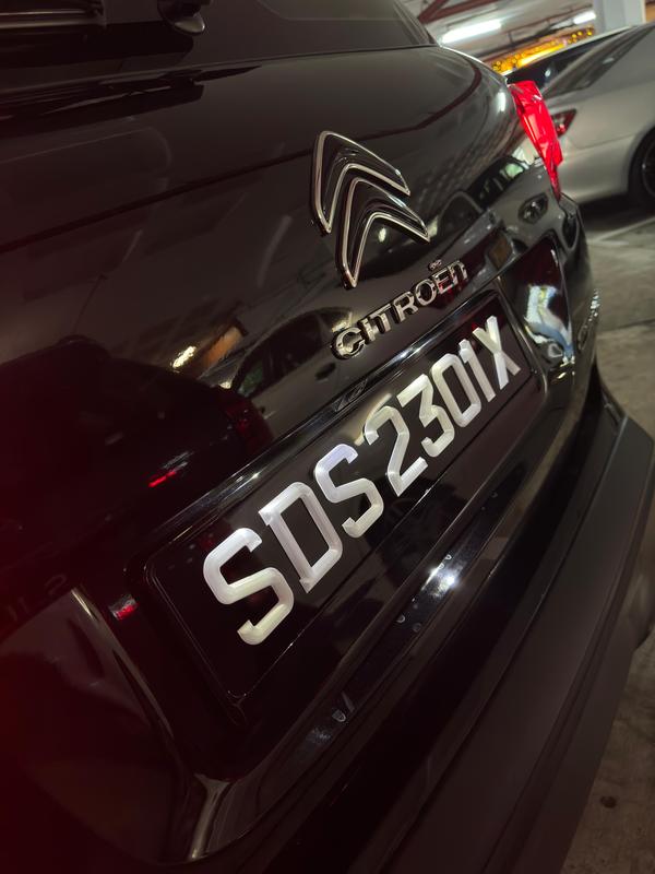 Frosted Ice 3D Printed Number Car Plate - Personalized License Plate for Vehicles 2