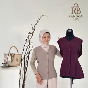 Random.Buy - Lunara Vest Wanita Bahan Linen
