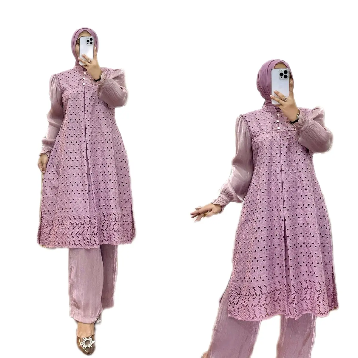 Baju Muslimah Cantik Satu Set dengan Celana - Model Terbaru - Wanita, Atasan