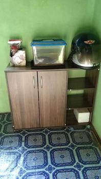 Product Review of KATE Shoe Cabinet with 2 Doors & Racks - (White / Columbia Walnut) - SC 8002 from A**💖 0
