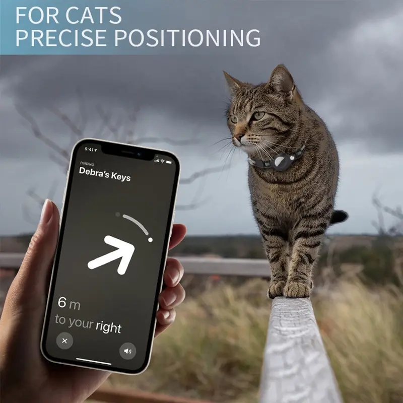 Pet Apple AirTag Kalung Collar Kucing Airtag GPS Tracker Anti Theft Anjing Kucing 2