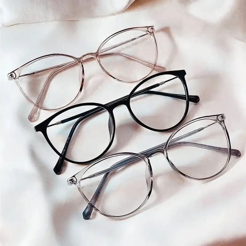 Kacamata Stylist Kekinian Model Frame Cat Eye Plastik Ringan