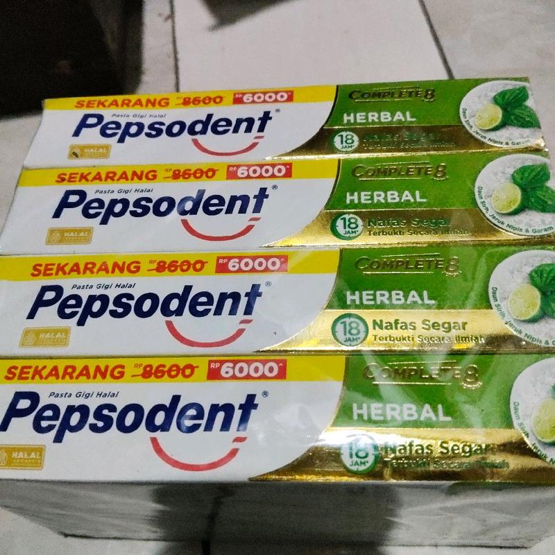 12 pcs pepsoden complit whitening/ herbal 65gr 1