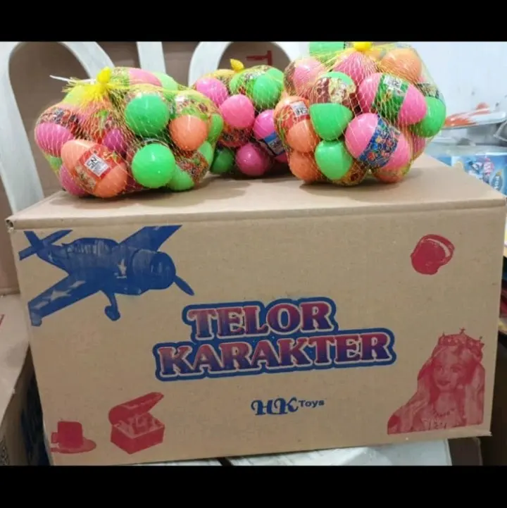 Telur karakter berhadiah 1 kantong isi 20pcs toys 1