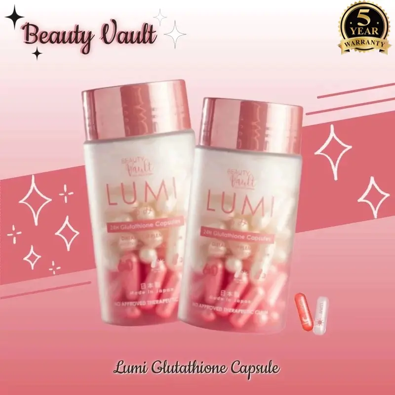 beauty vault glutathione LUMI DAY and NIGHT GLUTATHIONE AND COLLAGEN WITH VITAMINS C AND E FOOD  SUPPLEMENT CAPSULE/ Rest / Fit Capsules by Beauty Vault (60 capsules) –  Kanna Beauty