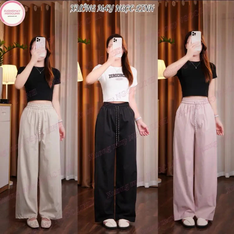 [Quần Kaki Gió Hàn - Có Phiên Bản Cho Nấm] Quần Ống Suông Kaki Cạp Cạp Cao Hack Chân Siêu Hot_10