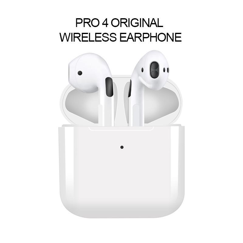  Tai nghe Bluetooth không dây TWS Pro4 Mic tích hợp Tai nghe nhét tai nghe Tương thích với iPhone và Android Inpods 