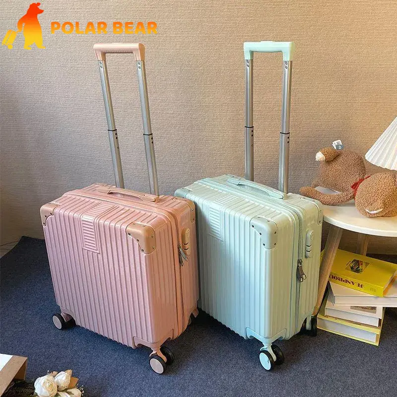 [Hand Carry ]Lightweight 18inch Fashion Luggage Traevl Bag 7kg Luggage 360° Universal Wheels Suitcase Luggage