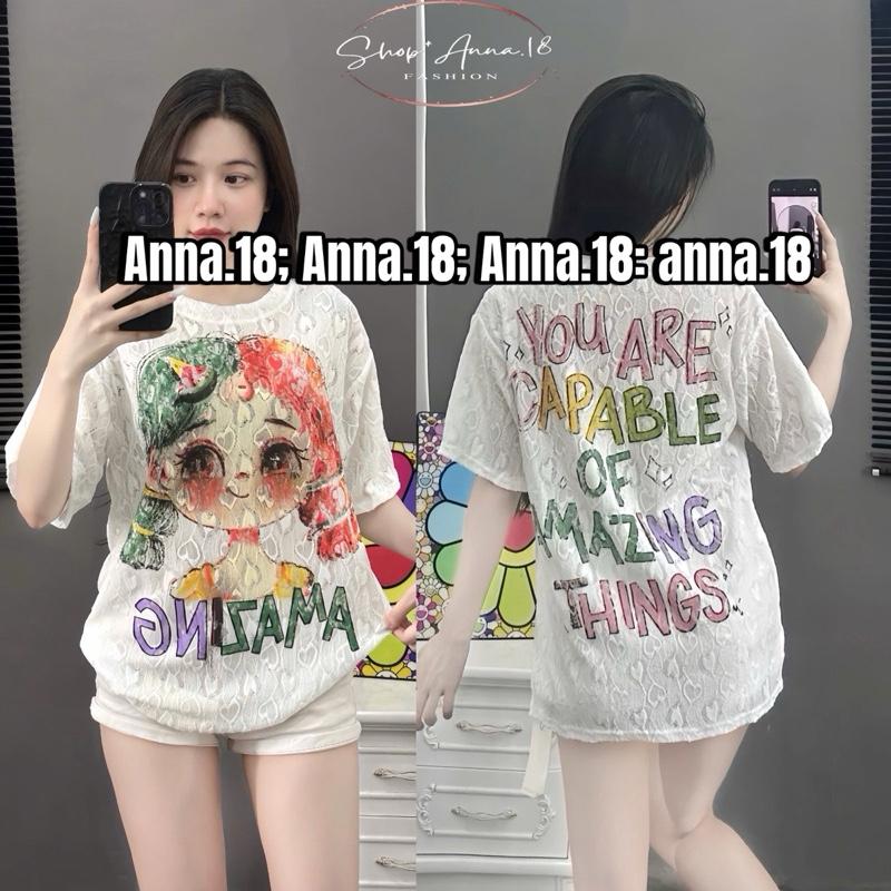 ÁO THUN REN FORM RỘNG < 70KG  IN 2 MẶT ( ÁO REN _ CÔ GÁI TÓC 2 MÀU ) ( MẪU CHỤP THẬT )