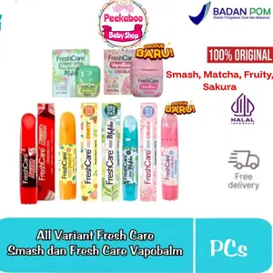 FRESHCARE Smash/Fruity/Matcha/Sakura/Vapobalm 4in1 Double Inhaler dan Roll On