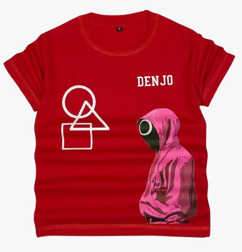 Baju Kaos Distro Anak Laki-Laki/perempuan  squid game Umur 1-12 tahun Cotton 30s Bunda Combed 3