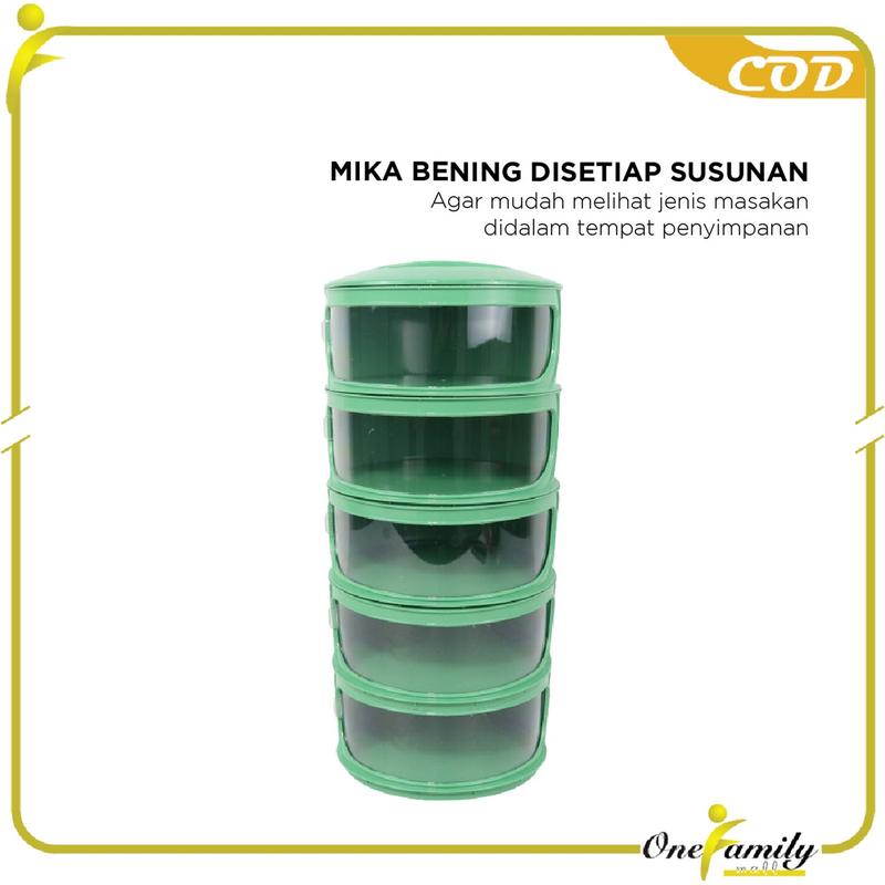 [COD] OFM C418 Tudung Saji Susun Penutup Makanan Anti Debu 4