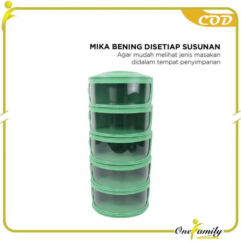 [COD] OFM C418 Tudung Saji Susun Penutup Makanan Anti Debu 4