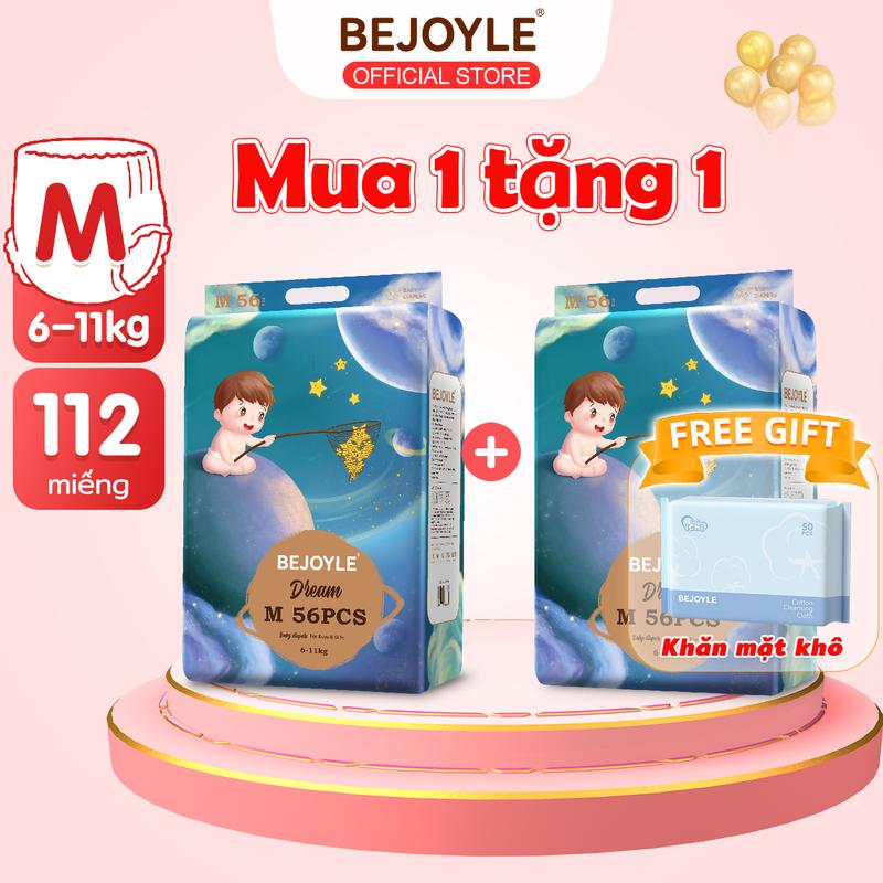【Combo 2 bịch Bỉm bejoyle sơ sinh tã quần size S/M/L/XL/XXL/XXXL Trung Quốc nội địa tã bỉm 104 miếng dán tác Cho Bé