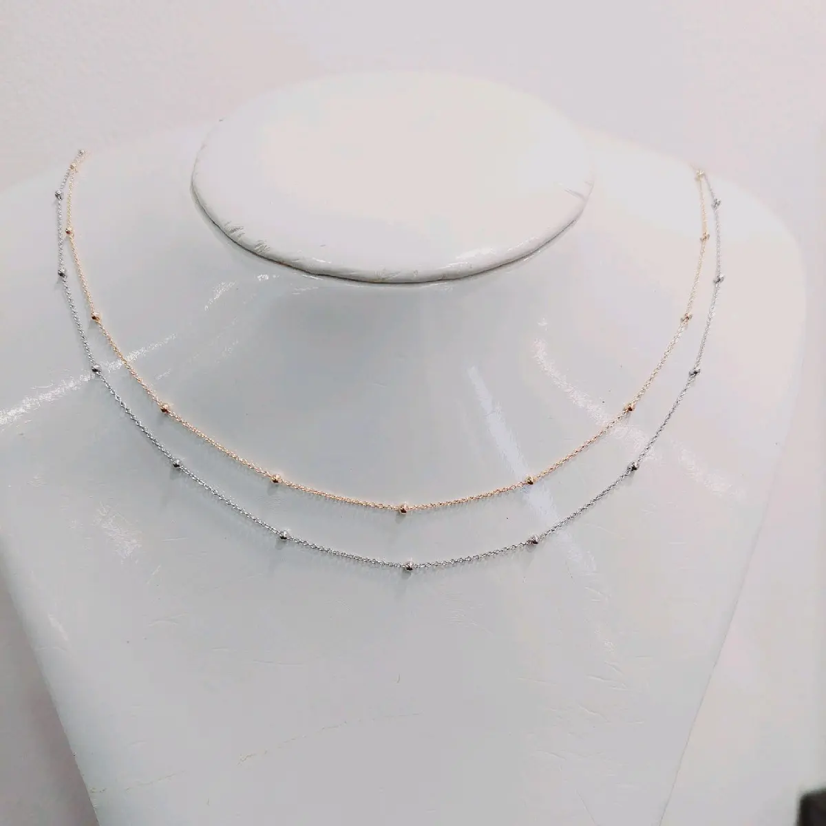 Kalung Jedar Satu Layer Cantik Manis Kekinian Manik