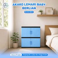 Gambar AKAKO - LEMARI PAKAIAN ANAK PLASTIK AKAKO BABY "BERLIAN" SUSUN 2/KODE: BA-BL - PAKAI KACA dari AKAKOOFFICIALSHOP Kota Tangerang 4 Tokopedia