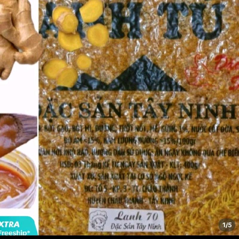 (20 bọc )bánh dẻo gừng sữa đường thốt nốt 400g×20 bọc