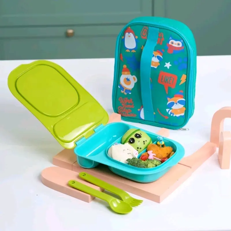 Tas Bekal Anak Kotak Makan LUNCH BAG SET OF 4 PCS Kano tas bekal anak laki laki astronot 1