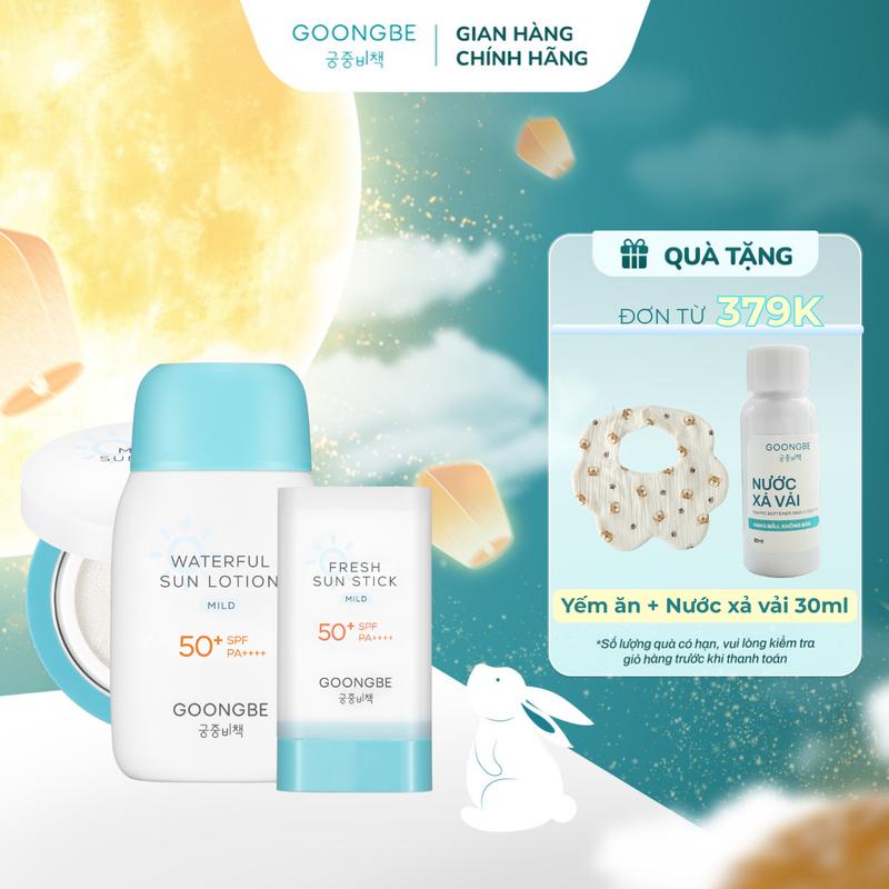 Kem Chống Nắng Vật Lý Thuần Chay GOONGBE An Toàn Cho Bé Từ 6 Tháng Tuổi Và Mẹ Bầu
