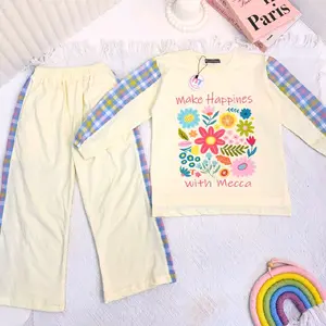 Raisa Setelan Kaos Motif Anak Perempuan Premium couple