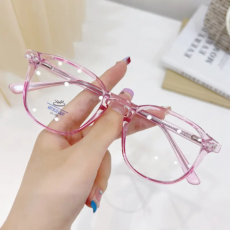 [ BELI 1 PCS KACAMATA MINUS GRATIS 1 PCS KACAMATA NORMAL RANDOM ] Kacamata Fashion Kotak Frame QG8355 Lensa Photocromic Blueray Bluecromic Eyewear Glasses