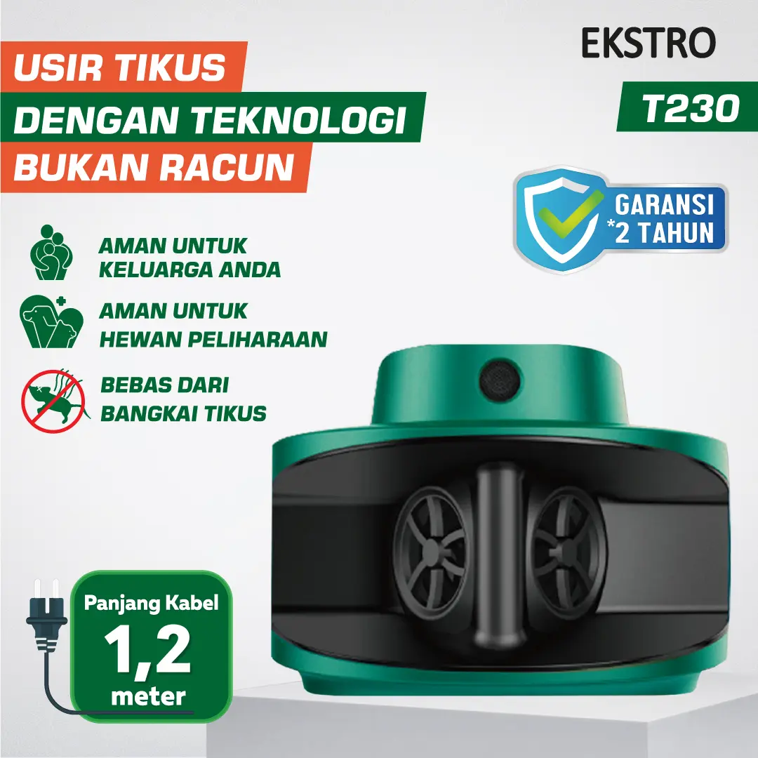 T230 Pengusir Tikus Ultrasonic