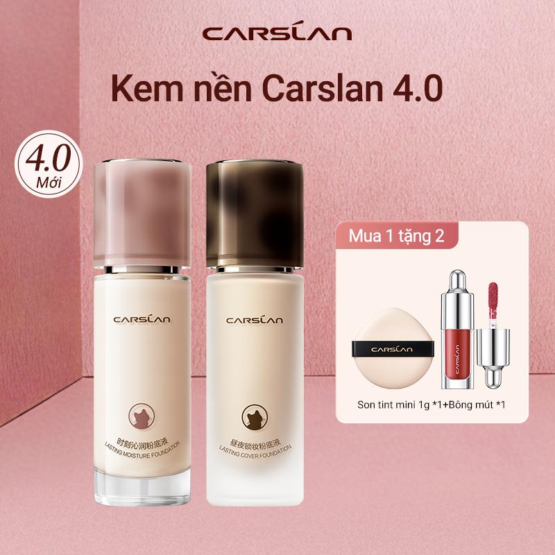 Kem Nền Carslan Dạng Lỏng Kiểm Soát Dầu Lâu Trôi Chống Thấm Nước Suốt 24h phiên bản 4.0 nâng cấp mới 30g+