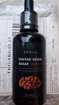 Product Review of Minyak Kemiri bakar murni Erdila penumbuh rambut 100% PURE ORIGINAL Menebalkan Menumbuhkan from j**x 0