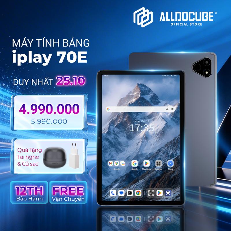 Máy tính bảng Alldocube iPlay 70E 8/128GB | FHD+ 11" | SIM 4G Nghe Gọi | Pin 7000mAh