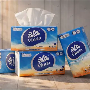 Vinda Tissue Classic 320 Ply - Lembut dan Kuat - 2 Ply - Tissue Berkualitas Tinggi untuk Kebutuhan Sehari-hari
