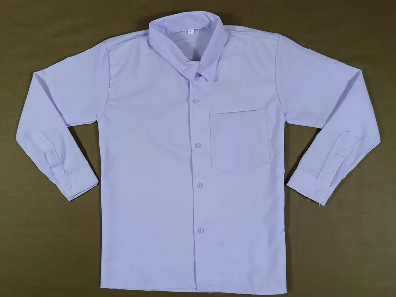 Baju Putih Sd Lengan Panjang Non Bet Untuk Anak Perempuan / Laki-Laki Dari Kelas 1-6 Fashion Seragam Sekolah SD Polos 4