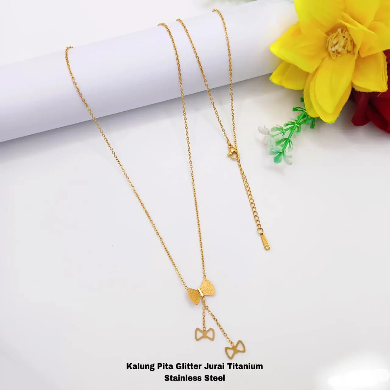 Kalung Titanium Anti Karat Model Terbaru Korean Style untuk Cewek kalung  aesthetic Emas Hadiah Silver Wanita
