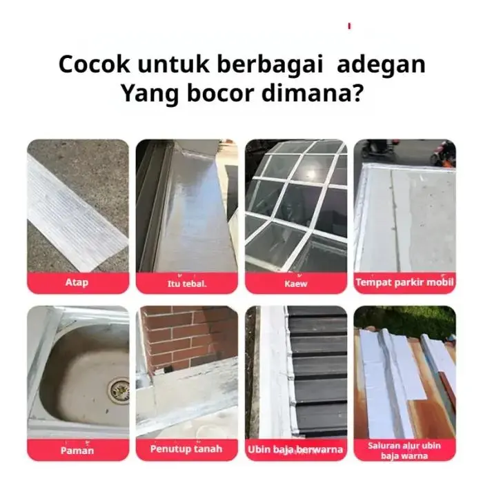 Pita Tahan Air Karet Butil untuk Atap Baja Berwarna dan Perbaikan Pipa 4